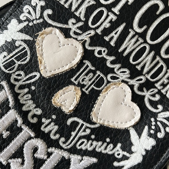 Loungefly Tinker Bell Crossbody black skull purse - Picture 10 of 12